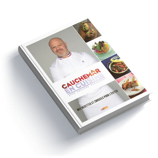 Livre dédicacé Cauchemar en cuisine, Philippe Etchebest